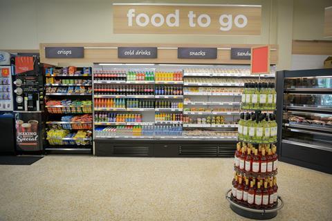 Asda has included its food to go range, targeting shoppers who need to eat on the move